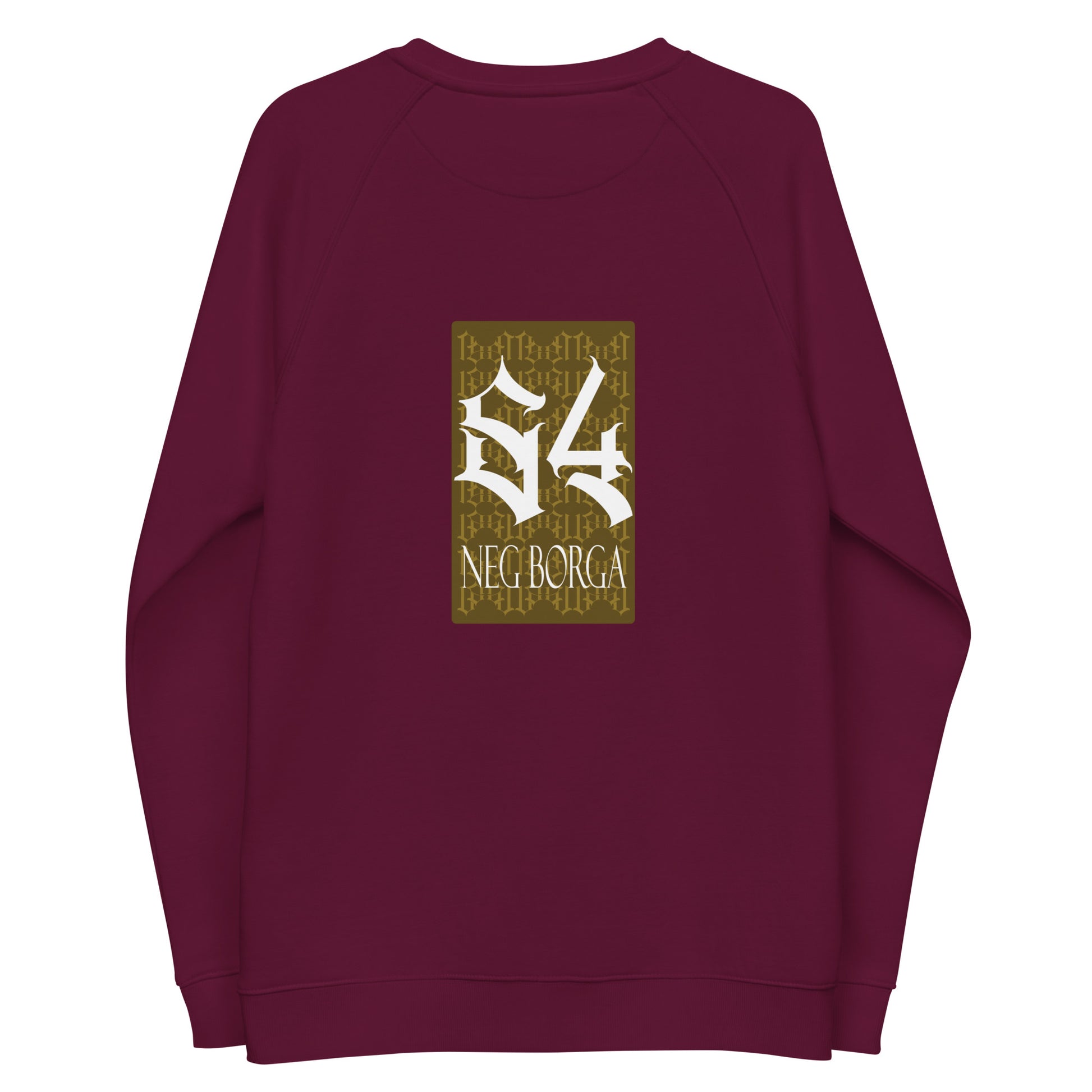 Sweatshirt écologique raglan unisexe