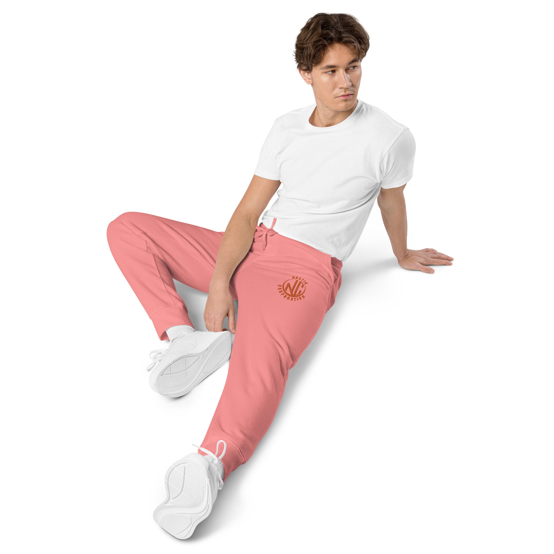 Pantalon de sport teint par pigment brodé Nastik Corporation