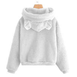 Sweat-shirt en molleton Borg avec oreille pour enfant