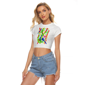 All-Over Print Women's Raglan Cropped T-shirt