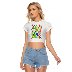 All-Over Print Women's Raglan Cropped T-shirt