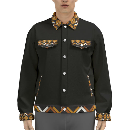 All-Over Print Unisex Lapel Jacket | 245GSM Cotton